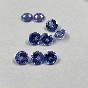 Pierre précieuse naturelle Tanzanite bleue de 6 mm, 7 mm, 8 mm, taille décaogone portugaise, pierre brute pour la fabrication de bijoux, fabricant vérifié, prêt à être expédié - Product Image 3