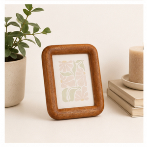 Attractive Design Rounded Solid <b>Wood</b> Photo <b>Frame</b> Creative Minimalist Desktop Timber <b>Picture</b> <b>Frame</b> Custom Size Factory OEM - Product Image 6
