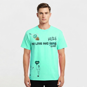 Camisetas de Manga Corta para Hombre, Hechas Profesionalmente, de Alta Calidad, 100% Algodón, con Logotipo Personalizado Impreso, Ecológicas, Transpirables, para Verano - Product Image 1