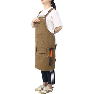 Grembiule da Lavoro in Tela Resistente da 16 oz per Falegnami, Comodamente Regolabile, Lungo per una Migliore Vestibilità - Product Image 6