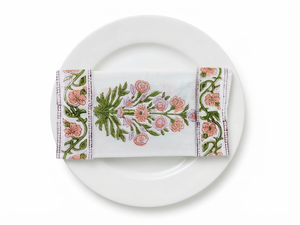 Nappe carrée en coton blanc brodée à la main avec des motifs floraux traditionnels, 100% coton, pour la table à manger, pour les fêtes à la maison - Product Image 4