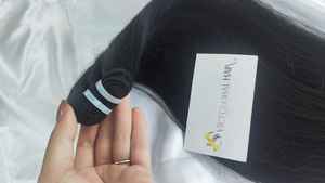 Cheveux bruts non traités Extension de cheveux naturels droits à double trame/à trame unique de haute qualité prix de gros - Product Image 2