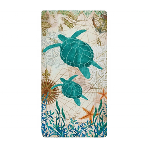 Serviette de cuisine en coton brodée de tortues personnalisée, en tissage dense, idéale pour les cadeaux de mariage, l'emballage en boutique et la vente au détail à domicile - Product Image 1