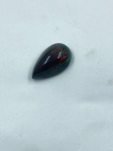 Ópalo de Fuego Natural Negro, Corte Pera, Piedra Suelta de 6.50 Quilates, 11.50x19.20MM, para Joyería - Product Image 4