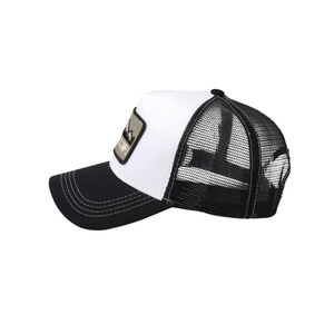 Casquette de camionneur OEM personnalisée à 5 panneaux quantité minimale de commande bas Patch élégant logo Maille respirante Profil haut Design Performance de marque sportive - Product Image 6