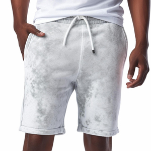Shorts de basketball unisexes personnalisés pour hommes, 100 % coton, 5 pouces, effet délavé, motif uni, style décontracté - Product Image 5