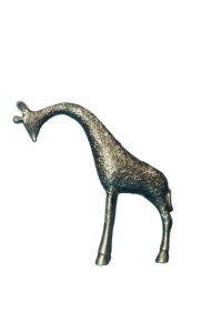 Fabricante de lujo moderno hogar decorativo plata aluminio Metal jirafa Mesa escultura elegante Animal decoración mesas resina - Product Image 2