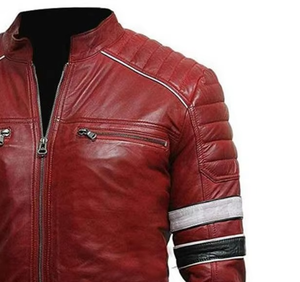 Nouvelle arrivée, veste de moto en cuir de haute qualité pour homme, sur mesure, imperméable, veste de motard élégante, broderie de logo personnalisée - Product Image 4