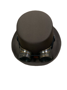 Steampunk <span class=keywords><strong>hat</strong></span> với kính thời trang tập tin đính kèm treo tag và <span class=keywords><strong>J</strong></span> móc cho người lớn - Product Image 4