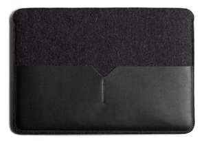 Premium PU Leather &amp; Felt <strong>Laptop</strong> Sleeve - Business Protective Case Compatible with MacBook Air 15" (Case Only) - Product Image 2