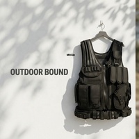Gilet tactique respirant : Équipement de protection résistant aux déchirures, réglable et multifonctionnel pour l'entraînement et les sports en plein air