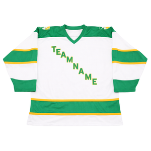 Jersey de Hockey sobre Hielo Personalizado para Hombre |   Ropa Deportiva Profesional de Malla Transpirable con Personalización de Nombre de Equipo en Diagonal Corta - Product Image 1