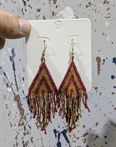 Boucles d'oreilles multicolores de style bohème en perles de verre Miyuki, bijoux perlés tendance pour fête, fiançailles, cadeau - Product Image 4