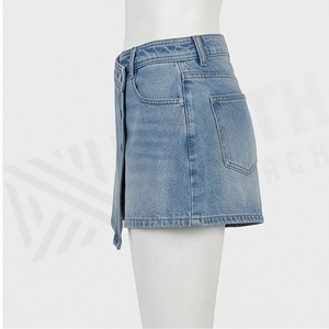 Vintage Ladies Denim <b>Shorts</b> <b>High</b> <b>Waist</b> Ripped <b>Jeans</b> Casual Summer Fashion Streetwear Customized Color Modern Outfits - Product Image 3
