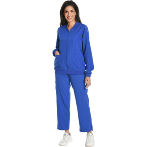 Blouse de travail unisexe pour le personnel médical, professionnelle, à manches longues, confortable, légère, en toile résistante, avec poche pour instruments - Product Image 3