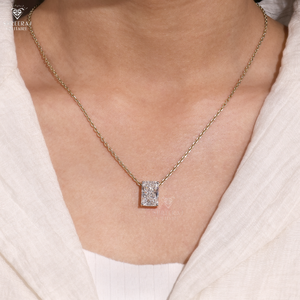 Radiant Cut Diamond <b>Pendant</b> 5.00 Carat Lab Grown Diamonds IGI Certified Trendy Wedding & Party Wear 14K <b>Solid</b> Yellow <b>Gold</b> - Product Image 5