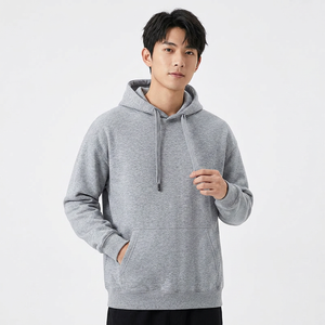Sudadera con Capucha Blanca para Hombre, Corte Regular, Estilo Casual, con Bolsillo Delantero, Tejido de Felpa, 100% Poliéster - Product Image 4