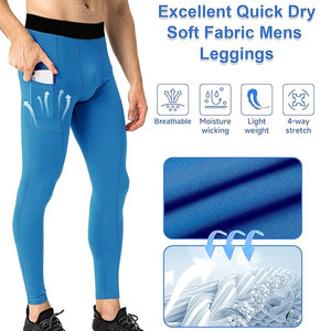 High Professional Top Trendy Breathable Lightweight Quick Dry Best Supplier Comfortable Slim Fit <b>Men</b> Compression <b>Base</b> <b>Layer</b> Pant - Product Image 4
