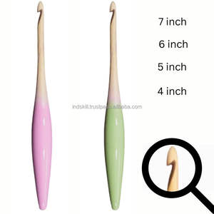 Celebrate National Hand Health Month premium wooden <b>crochet</b> <b>hook</b> crafted to protect joints, reduce fatigue, made responsibly - Product Image 6