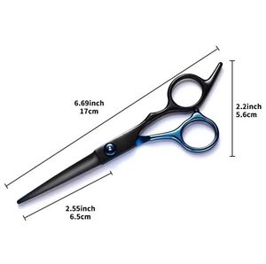 Tijeras Profesionales de 6 Pulgadas para Adelgazar el Cabello, Juego de Tijeras de Corte con Perilla de Tensión Ajustable, Acero Inoxidable 4Cr13, Tijeras de Peluquería - Product Image 1