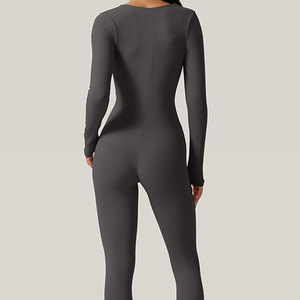 Mono de Yoga para Mujer, Superventas, Color Personalizado, Suave, Elástico, de Secado Rápido, Spandex/Nylon, Ropa Deportiva de Una Pieza para Venta en Línea - Product Image 2