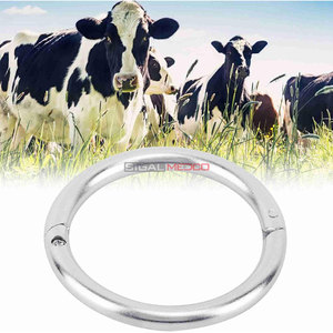 Premium Stainless Steel Bull <b>Nose</b> <b>Rings</b> for Cattle Strong Durable Livestock <b>Nose</b> <b>Rings</b> Bulls Cows Reliable Husbandry Accessory - Product Image 6