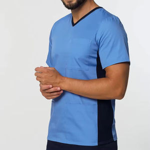Ensemble de blouses médicales unisexes en toile de haute qualité à manches courtes, séchage rapide, respirant, design tendance, uniforme d'infirmière, médical, dentaire - Product Image 2