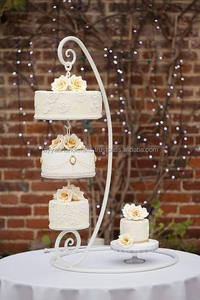 High Demand Brass Cake Stand for Formal Events and Gatherings for Cake and <b>Dessert</b> Displays from India - Product Image 2