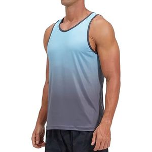 Débardeurs en tricot unis pour hommes Aim Sports, respirants, à séchage rapide, col rond, sans manches, vêtements de sport décontractés, 100% coton - Product Image 4