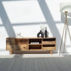 Mueble de TV de Madera Vandana Altis Zenova, Consola de Entretenimiento Moderna de Madera Maciza Minimalista - Product Image 4