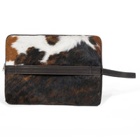 Housse pour ordinateur portable personnalisée, housse pour ordinateur portable en cuir de vachette avec fermeture à rabat et poignée pour une protection portable