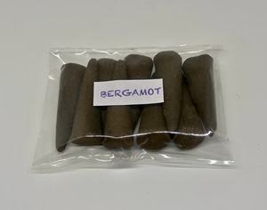 Conos de incienso de reflujo de bergamota orgánica de marca superior en material de madera a granel para uso aromático - Product Image 2