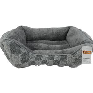 Cama Cálida para Perros con Diseño a Cuadros Grises y Marrones, Disponible en 3 Tamaños para Mascotas - Product Image 2
