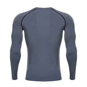 2026 Men's Long Sleeve Rash Guards High Quality <b>Compression</b> <b>Shirts</b> with Sublimation Print in Wholesale Price Men Rash Guard - Product Image 4
