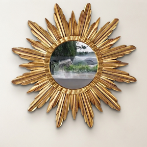 <b>Gold</b> Sunburst Handmade Decorative <b>Wall</b> <b>Mirror</b> <b>Round</b> Framed for Glam Style Metal Design for Living Room From REHMAN CRAFT - Product Image 6