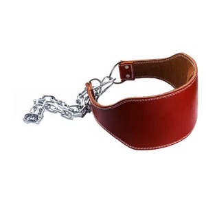 High Quality Dipping Belts Heavy Duty Genuine Leather Weight Lifting Dipping Belt with <b>Chain</b> Wholesale 2026 New Arrival - Product Image 6