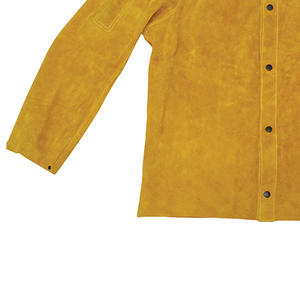 Chaqueta de soldadura hecha de cuero vacuno de primera calidad, ropa de protección, chaqueta de soldadura resistente al fuego - Product Image 5
