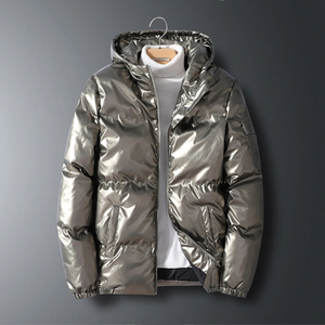Unique Design Plus Size Men's <b>Waterproof</b> Zipper Button Hooded Eco-Friendly Puffer <b>Jacket</b> Winter <b>Warm</b> Puffy Down <b>Jacket</b> 2023 - Product Image 5