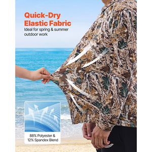 Sweat-shirt à capuche camouflage personnalisé pour homme, taille moyenne, évacuation de l'humidité, respirant, séchage rapide, idéal pour la randonnée printanière 2026 - Product Image 6