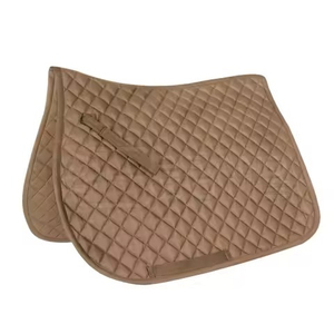 แผ่นรองอานอเนกประสงค์ ผ้าฝ้ายบุขนแกะสีน้ำตาล สำหรับขี่ม้า - Product Image 1