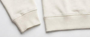 Sweat-shirt à col rond pour homme, couleur unie, tricoté, coupe classique, manches longues, décontracté, pour l'automne, blanc, tissu 100% coton - Product Image 4