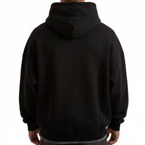 Sweat-shirt à capuche surdimensionné avec logo personnalisé, 100% coton, sweat-shirt à capuche pour homme avec poche, streetwear, vêtements d'hiver - Product Image 2
