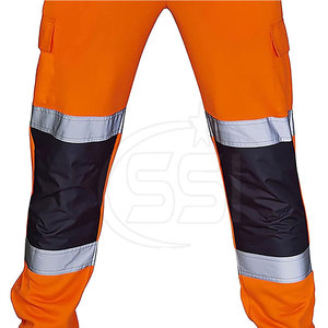 Pantalones de Seguridad Profesionales para Trabajo en Exteriores, con Luces LED ANSI Clase 2, Impermeables, Tejido Elástico y Cómodo - Product Image 5