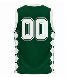 Maillot de volley sans manches vert et blanc pour équipe – Haut de sport athlétique, uniforme d'entraînement et de match, vêtement de performance - Product Image 2