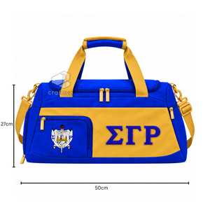 Bolsa de Viaje Deportiva con Compartimento para Zapatos, de Cordura, para Mujer, de la Hermandad Sigma Gamma Rho - Product Image 1