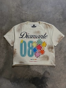 High Quality Customized Crop Tee Wholesale Short Sleeve Cotton Shirt With Vintage <b>Spray</b> Wash And Custom Print - Product Image 1