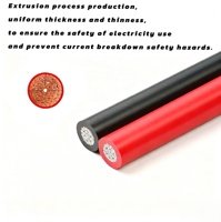Cable Eléctrico Paralelo Yuehua 28awg de 2 Hilos Rojo y Negro con Diseño de Cinta Plana para Comunicación Cableada