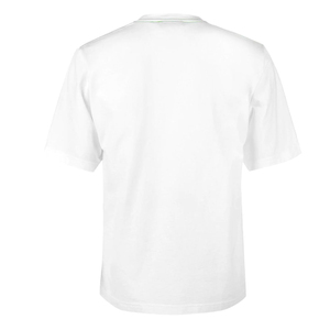 T-shirt blanc à manches courtes pour homme, coupe classique, col rond, 100 % coton, infroissable, 320 g, respirant, tricoté - Product Image 3