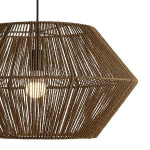 Vietrustic Top Sale Rustic Seagrass Round Pendant Lampshade Handmade Eco-Friendly Lightweight Natural <b>Wicker</b> Indoor Decor - Product Image 5