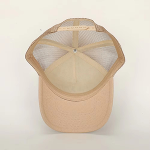 BSCI Wholesale Custom 5 Panel Outdoor <b>Mesh</b> Sport Hat High Quality Embroidery Logo Camel Cotton Classics Gorras Oem Trucker Cap - Product Image 5